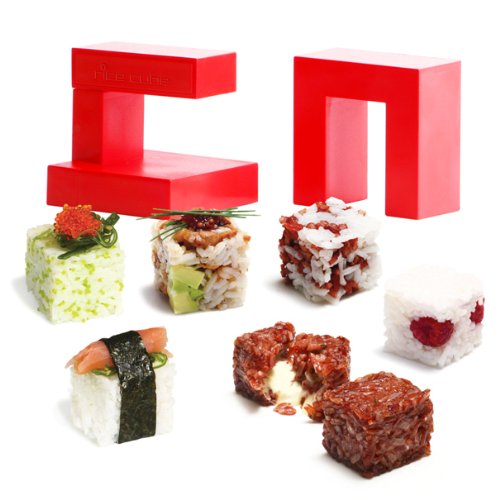 CHEVALIERDIFFUSION Rice Cube — Moule à Sushis Carré Rouge – Image 9