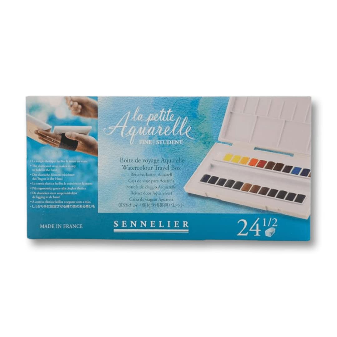 SENNELIER La Petite Aquarelle — Boîte de voyage 24 demi-godets