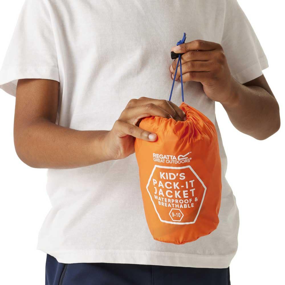 REGATTA Pack It III — Veste imperméable enfant Persimmon – Image 8