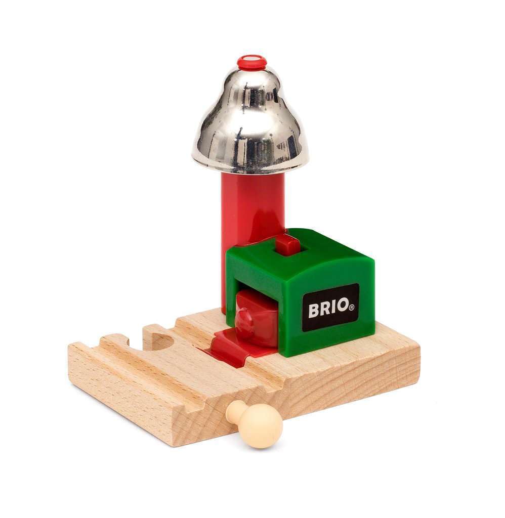 BRIO World — Signal cloche magnétique pour circuit train bois – Image 2