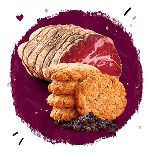 Michel & Augustin - Biscuits Apéritifs à la Coppa Corse et au Poivre Noir - Petits Biscuits Salés à la Charcuterie - 8 x 90g – Image 5