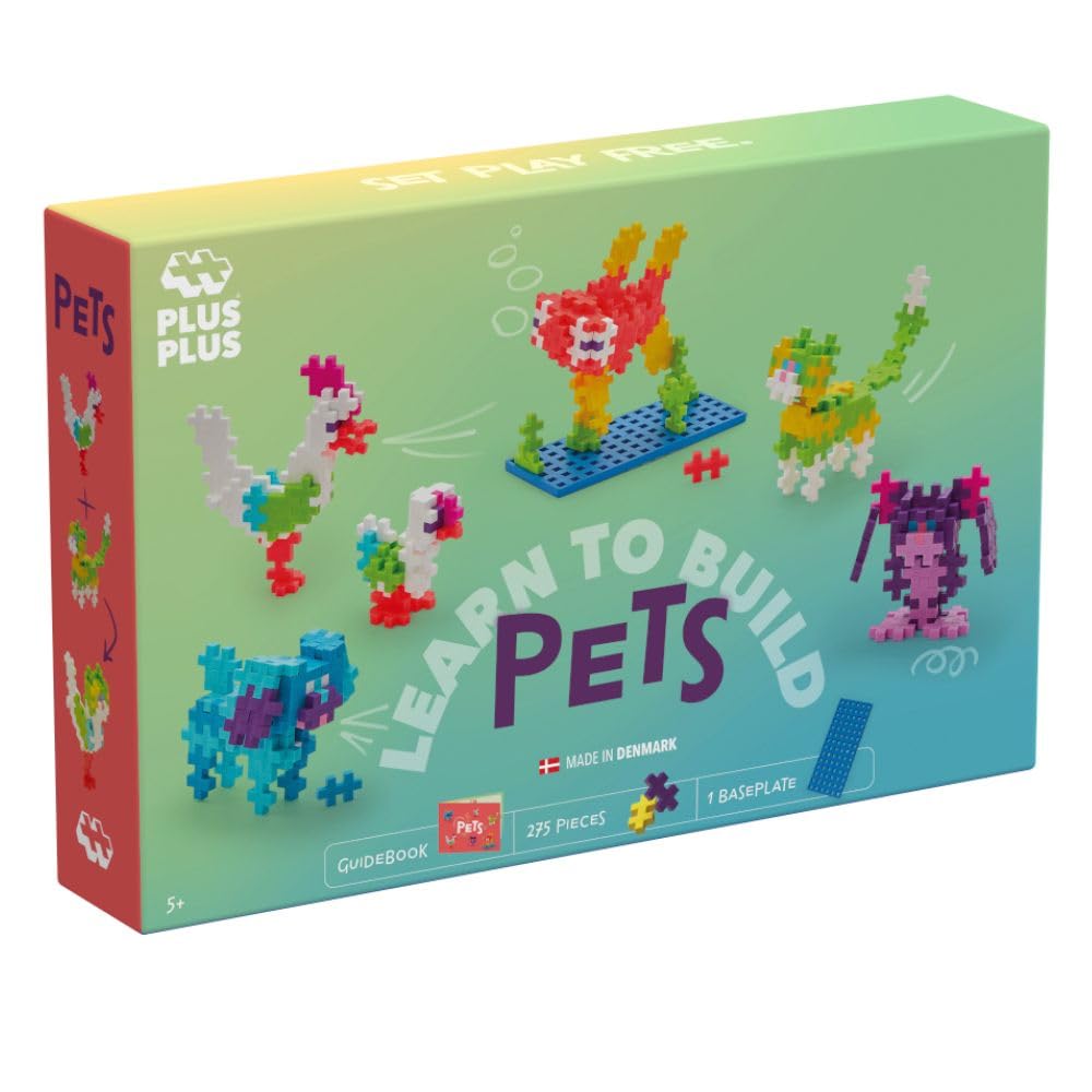 PLUS PLUS Le Monde des Animaux — 275 Briques multicolores