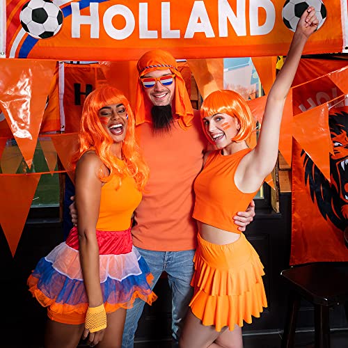 BOLAND — Guirlande de fanions orange 25 m, 40 drapeaux – Image 3