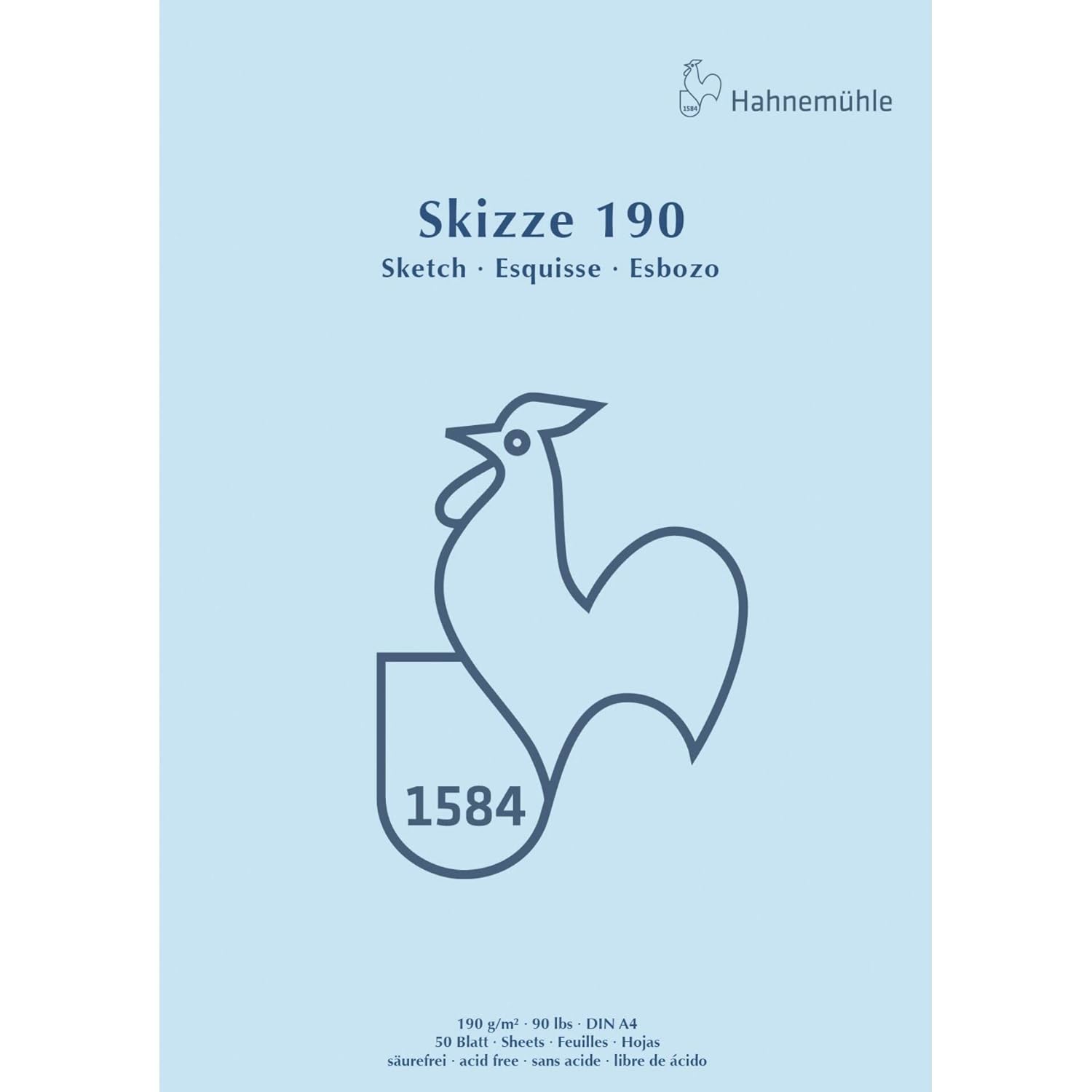 HAHNEMÜHLE — Bloc à croquis A4 190 g/m² 50 feuilles