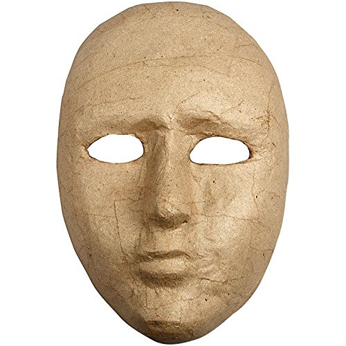 CREATIV — Masque visage en papier mâché 16 cm – Image 4