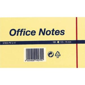 TESA Office — Bloc-notes 100 feuilles 125 x 75 mm