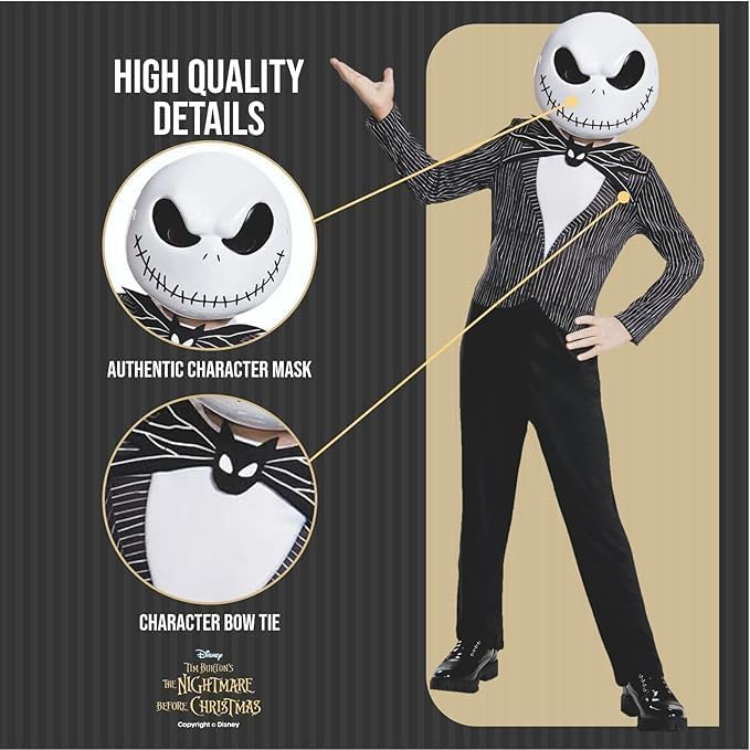 DISGUISE — Déguisement Jack Skellington garçon taille 6 – Image 6