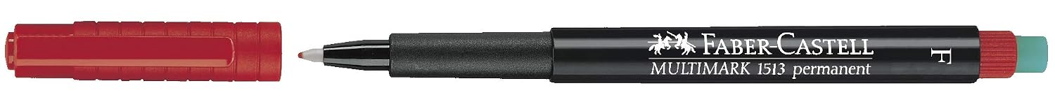 FABER-CASTELL Marqueur permanent MULTIMARK, 513 F, rouge – Image 2