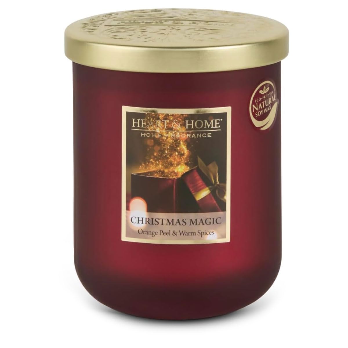 HEART & HOME — Bougie parfumée jarre Magie de Noël 75h