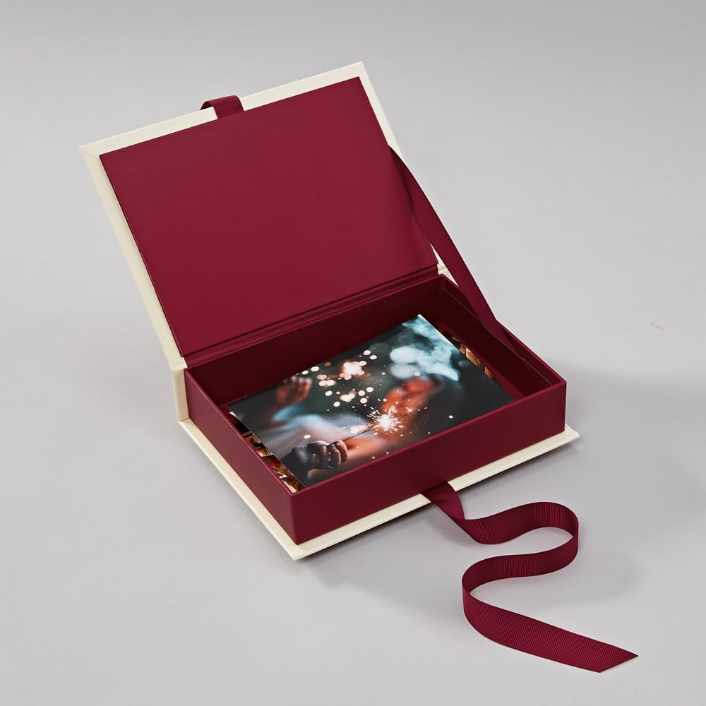 SEMIKOLON — Boîte à photos 13 x 18 cm bordeaux – Image 4