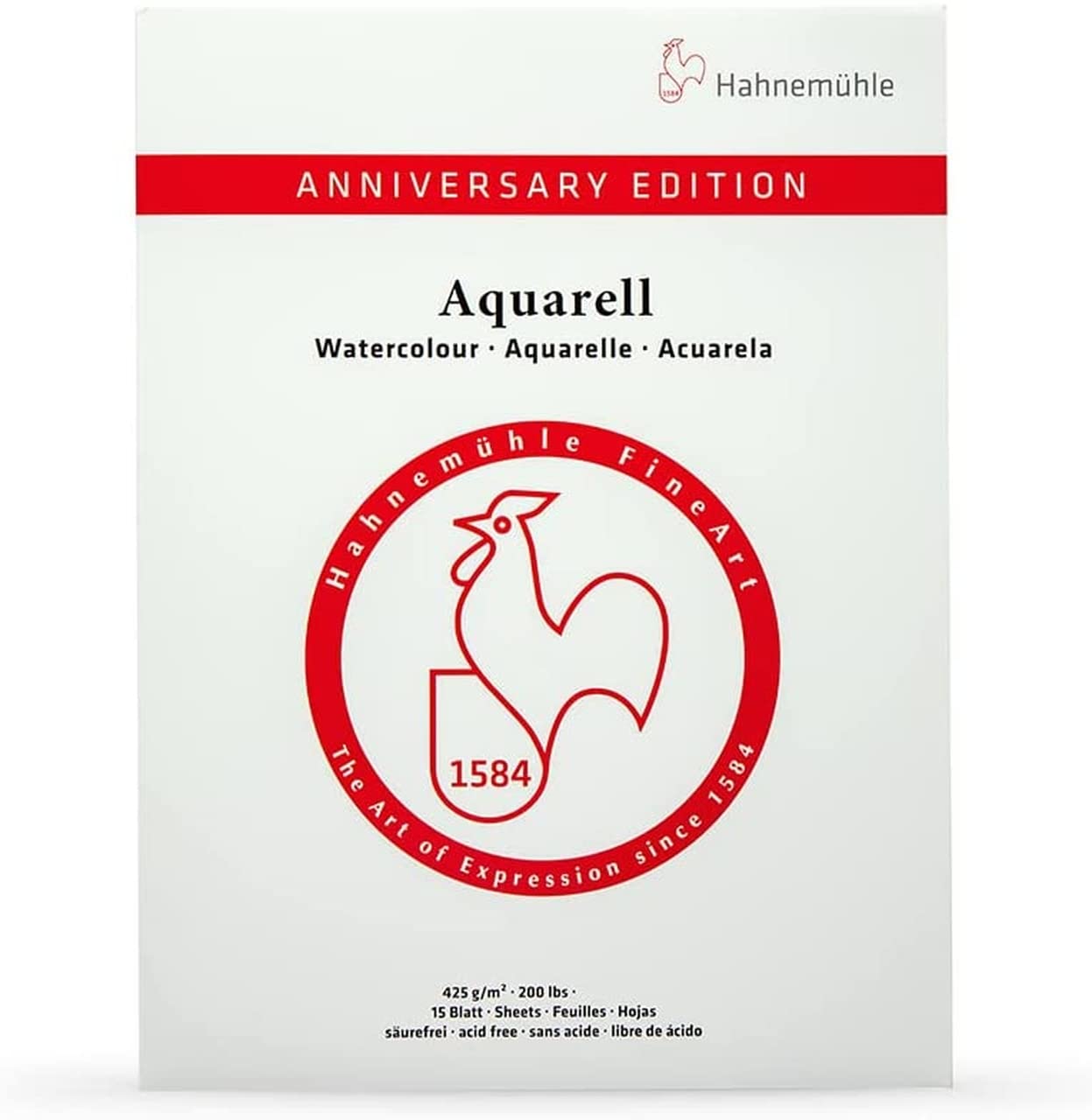 HAHNEMÜHLE — Bloc aquarelle mat 15 feuilles 30 x 40 cm