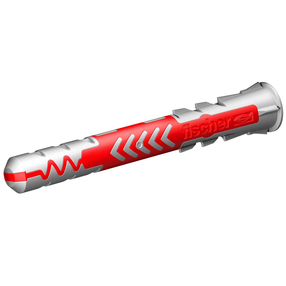 fischer - Cheville bi-matière et multi-matériaux DUOPOWER 8x65/Boîte de 50 Gris/rouge – Image 4