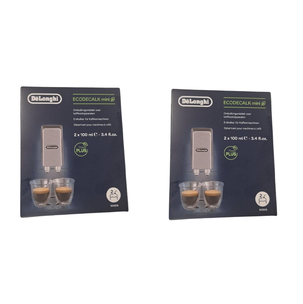 DeLonghi EcoDecalk Mini Lot de 2 pièces de détartrant pour machine à café (total 4 sachets de 100 ml) – Image 3