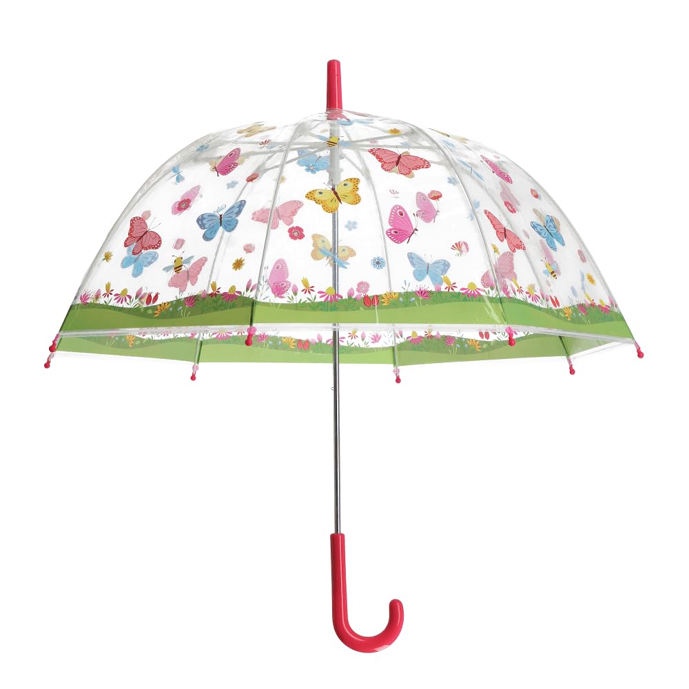 ESSCHERT — Parapluie Enfant Transparent Papillons