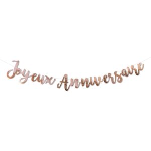 ROSE GOLD — Guirlande Joyeux Anniversaire 1,80 m