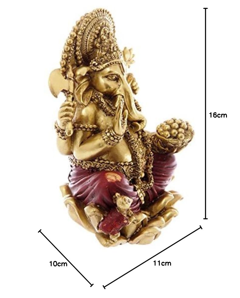 PUCKATOR — Statue Ganesh rouge 16 cm – Image 11