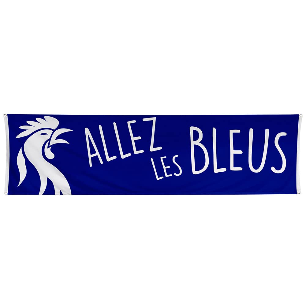 BOLAND — Bannière Allez les Bleus 180 x 50 cm