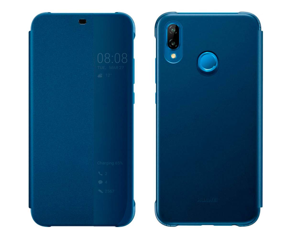 HUAWEI Smart View Flip Cover — Étui folio pour P20 Lite Bleu – Image 2