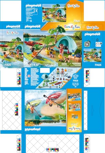 PLAYMOBIL Family Fun 71425 — Famille et tente avec canoës – Image 29