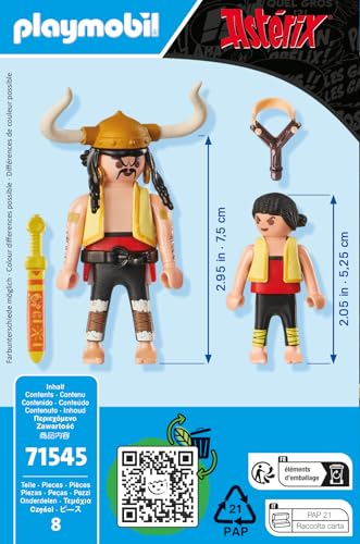 PLAYMOBIL Astérix 71545 — Figurines Soupalognon y Crouton et Pépé – Image 40