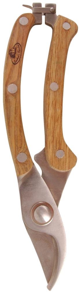 ESSCHERT DESIGN GT13 — Sécateur inox et bois de frêne