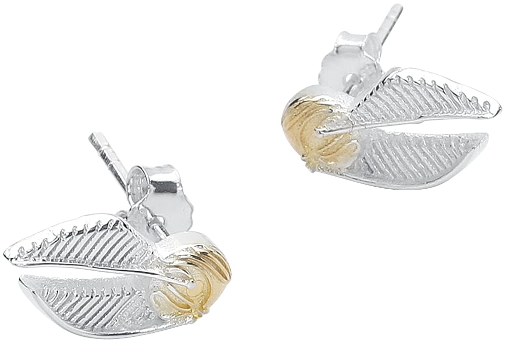 HARRY POTTER — Set de boucles d'oreilles Vif d'Or argentées – Image 3