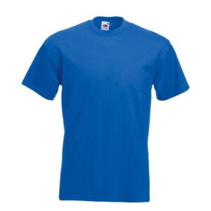 FRUIT OF THE LOOM Super Premium — T-shirt bleu royal S