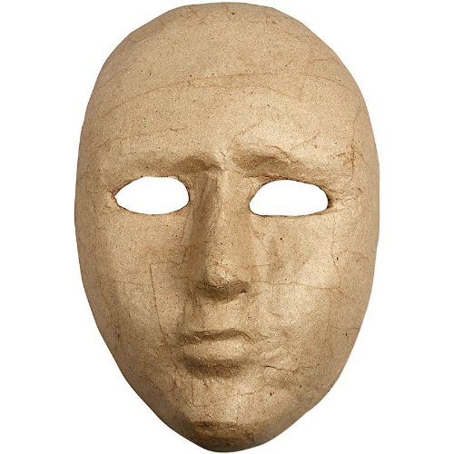 CREATIV — Masque visage en papier mâché 16 cm – Image 2