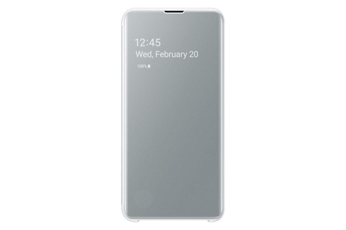 BEETLECASE Clear View Cover — Étui à rabat blanc Galaxy S10e
