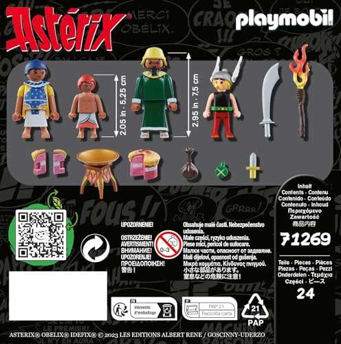 PLAYMOBIL Astérix 71269 — Le gâteau empoisonné d'Amonbofis – Image 41