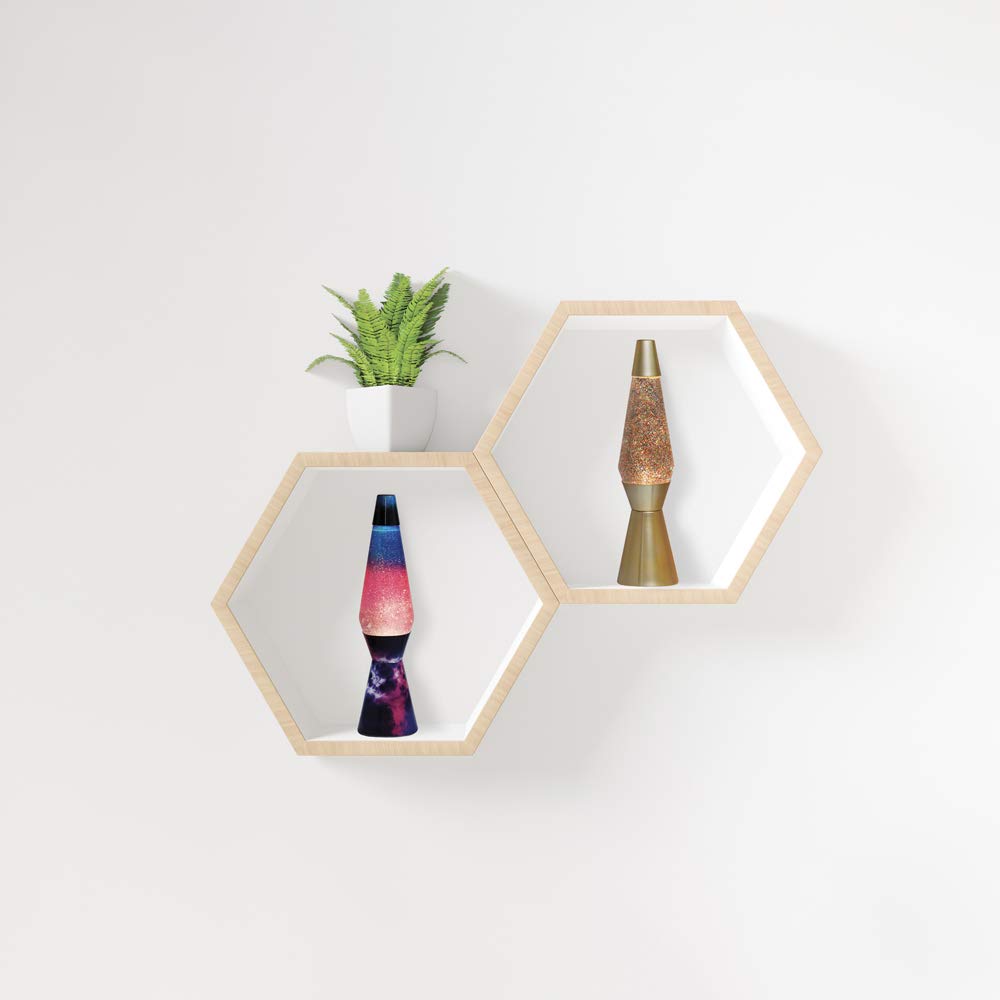 I-TOTAL — Lampe à lave Magma & paillettes dorées – Image 3