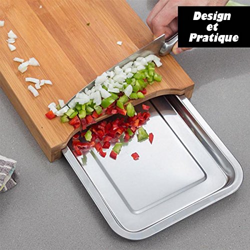 BAMBOU — Planche à découper avec plateau récupérateur – Image 10