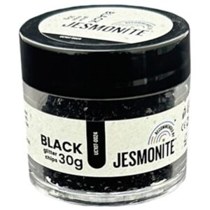 JESMONITE — Paillettes de Verre Noir 30g