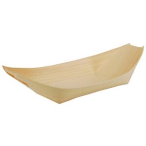FÊTER ET RECEVOIR — 50 barquettes en bois 14 x 8 cm