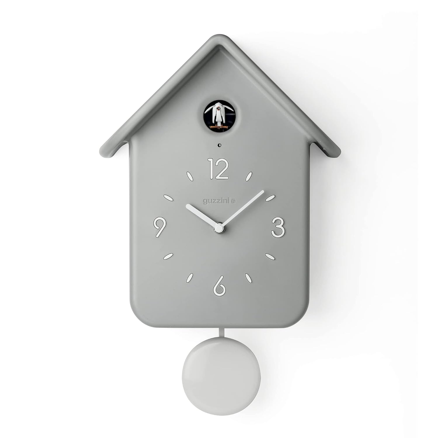 GUZZINI Home QQ Coucou — Pendule gris clair 24,8 x 39 cm – Image 7