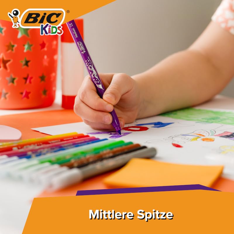 BIC Kids Kid Couleur — 24 Feutres de Coloriage Lavables – Image 16