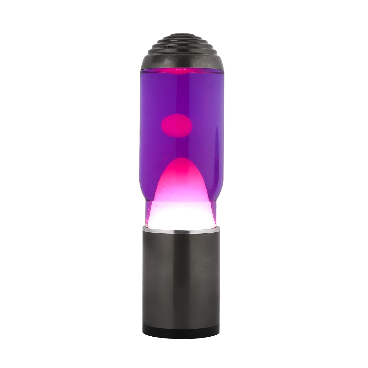 I-TOTAL — Lampe à lave Magma & Glitter violet/blanc