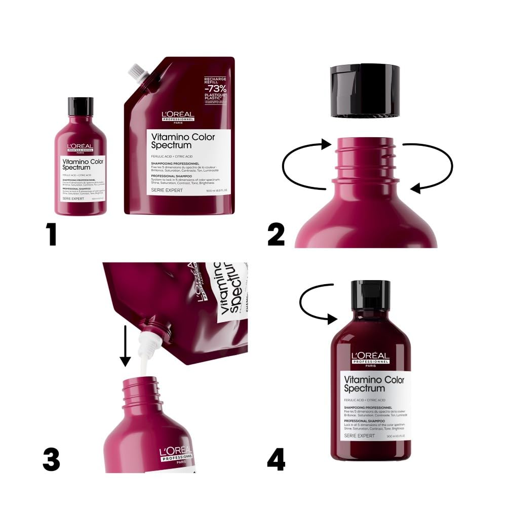 L'OREAL PROFESSIONNEL Série Expert — shampoing colorés 500 ml – Image 7