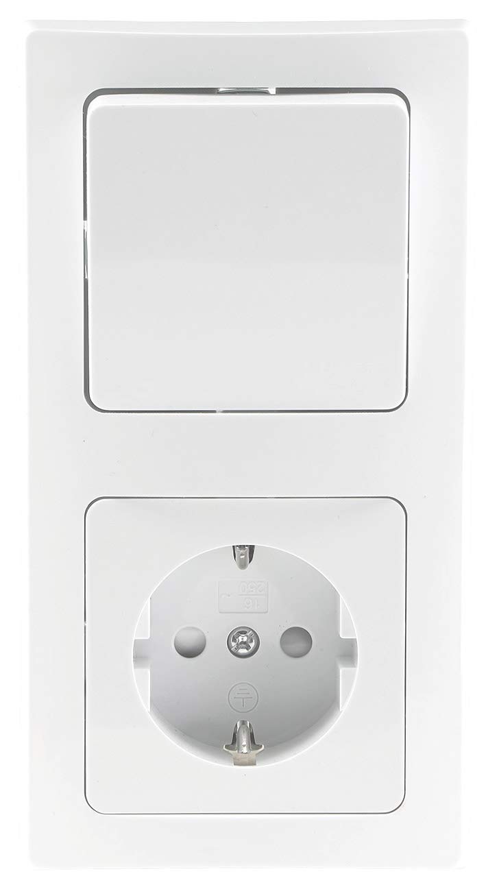 DELPHI — Prise double avec interrupteur blanc 230 V – Image 9