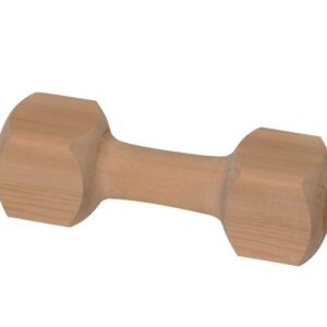 NOBBY — Jouet haltère en bois pour chien 650 g