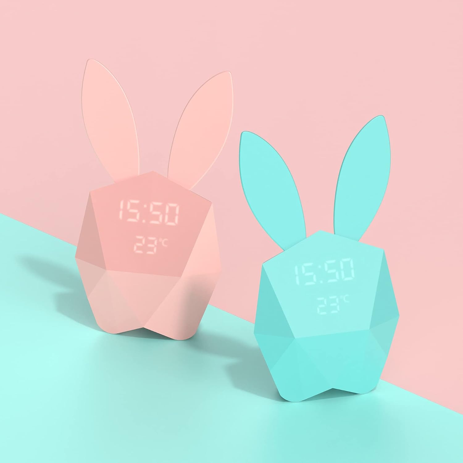 MOB Cutie Clock Connect — Réveil connecté veilleuse turquoise – Image 6