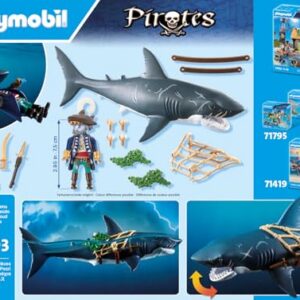 Alternative view of PLAYMOBIL Pirates — Requin géant et pirate-requin
