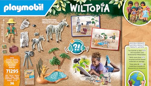 PLAYMOBIL Wiltopia 71295 — Photographe avec zèbres – Image 49