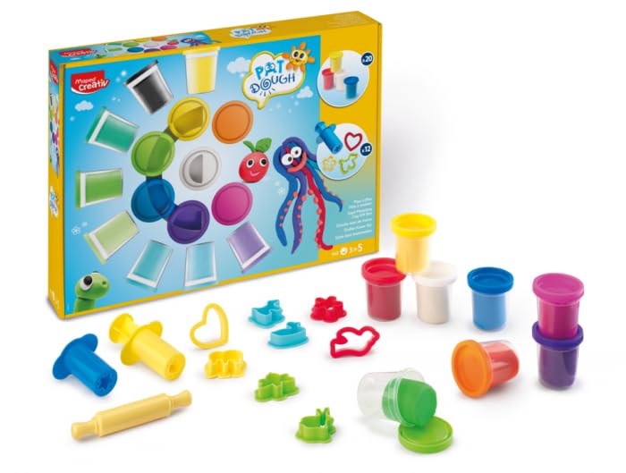 MAPED Creativ Pat'Dough — Coffret Pâte à Modeler x20 56g – Image 3