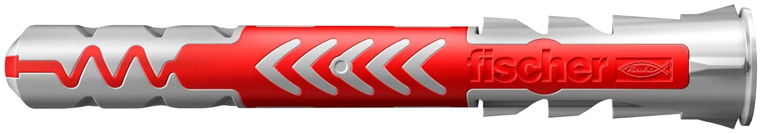 fischer - Cheville bi-matière et multi-matériaux DUOPOWER 8x65/Boîte de 50 Gris/rouge – Image 5