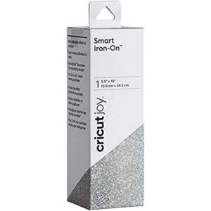 CRICUT Joy — Rouleau thermocollant pailleté argent 13,9 x 48,2 cm