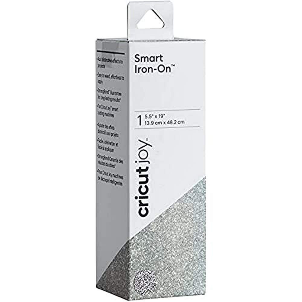 CRICUT Joy — Rouleau thermocollant pailleté argent 13,9 x 48,2 cm