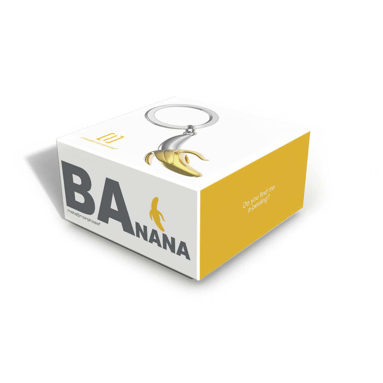 METALMORPHOSE — Porte-clés Banane argenté et doré – Image 9