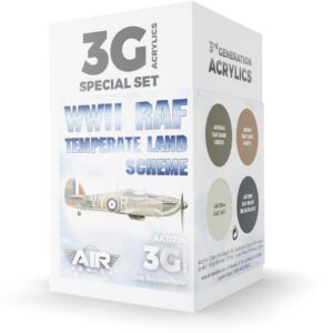 AK Acrylics 3Gen — Set Peintures RAF WWII 4x17ml