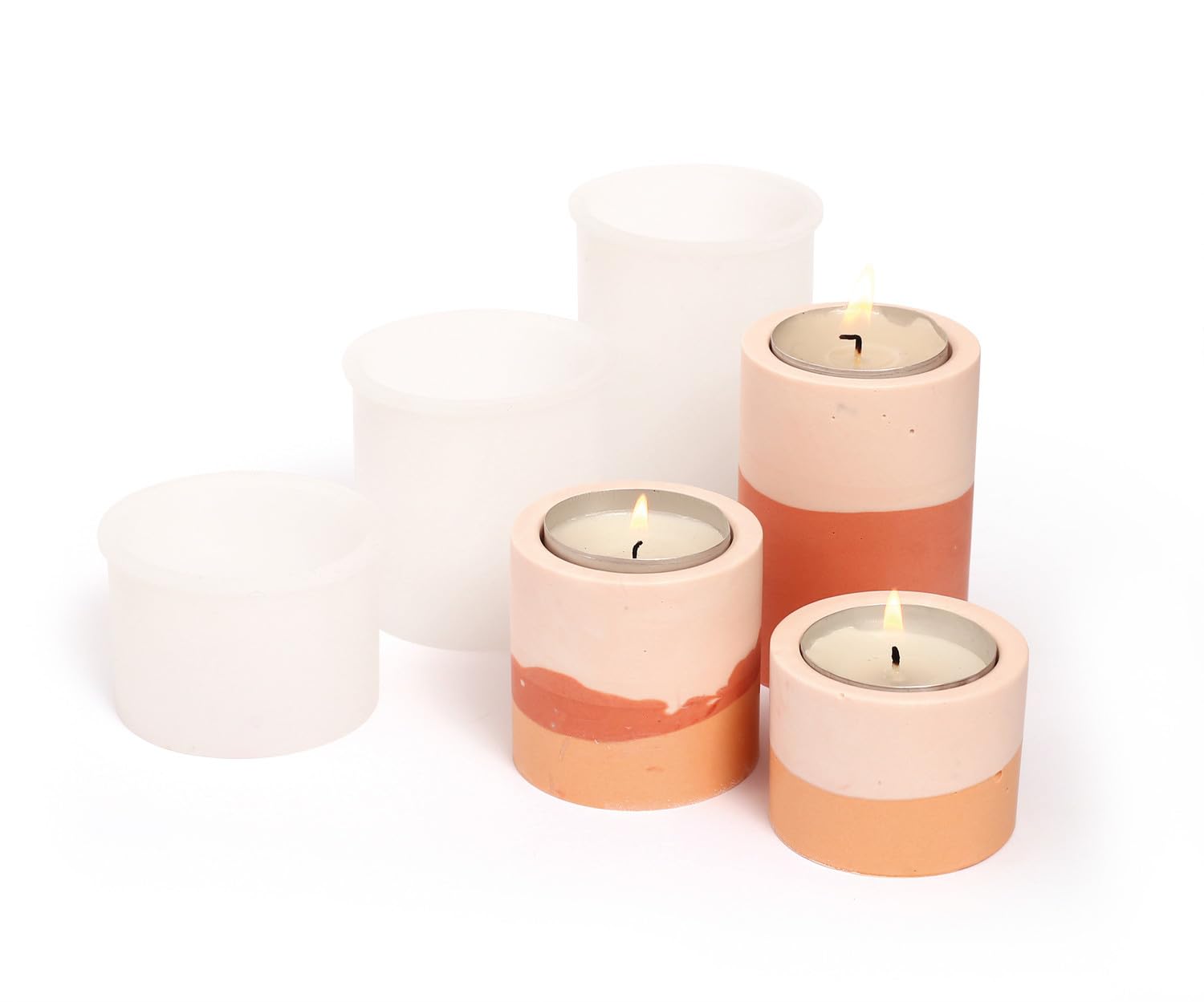 JESMONITE — Moule en Silicone Porte-Bougies x3 – Image 7